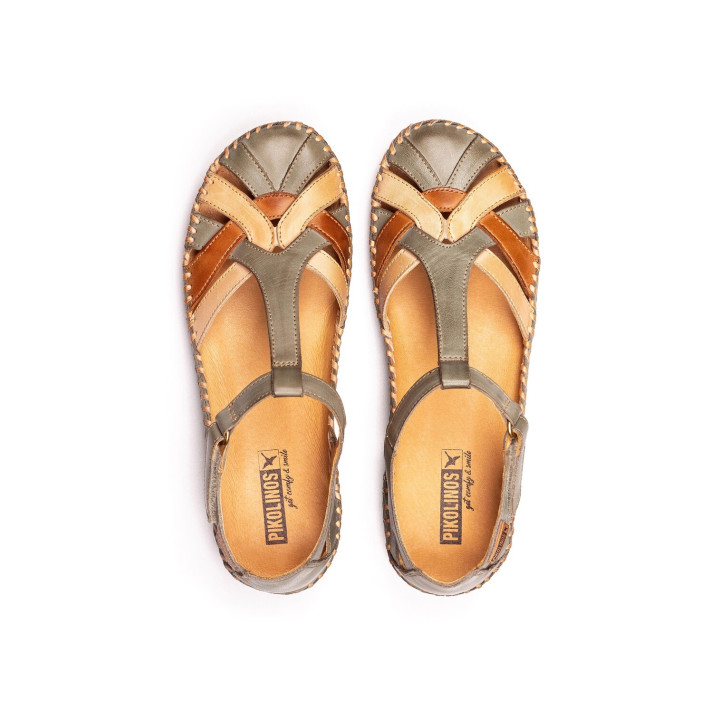 Mocassin Femme Pikolinos P vallarta Sage en Cuir