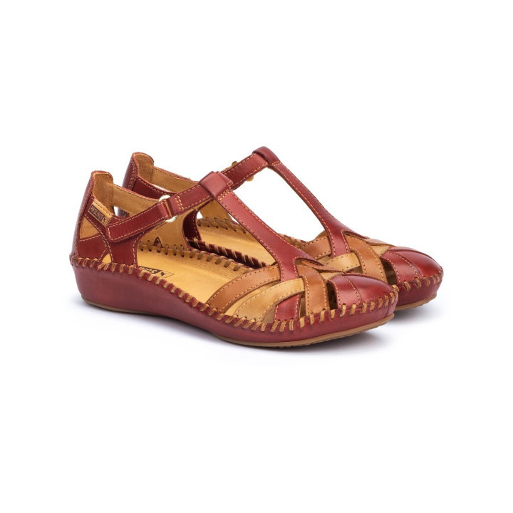 Mocassin Pikolinos Femme  P. Vallarta Sandia Marron en cuir