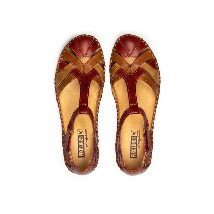 Mocassin Pikolinos Femme  P. Vallarta Sandia Marron en cuir