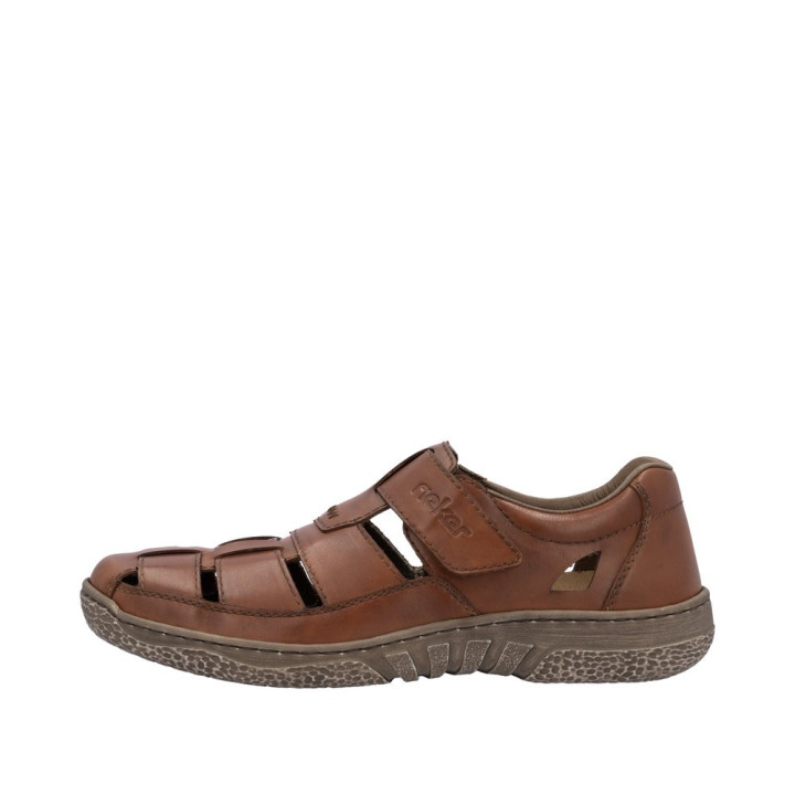 Sandale Rieker homme marron cuir 03578-24