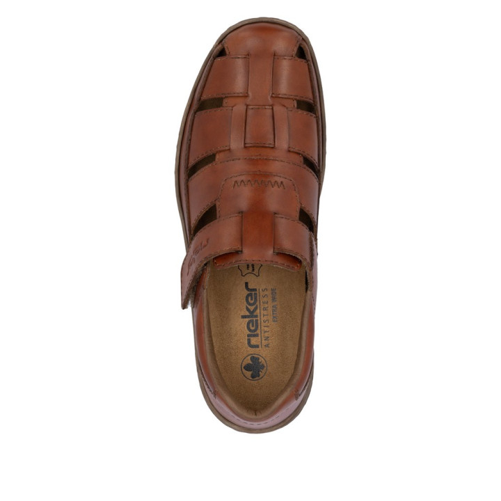 Sandale Rieker homme marron cuir 03578-24