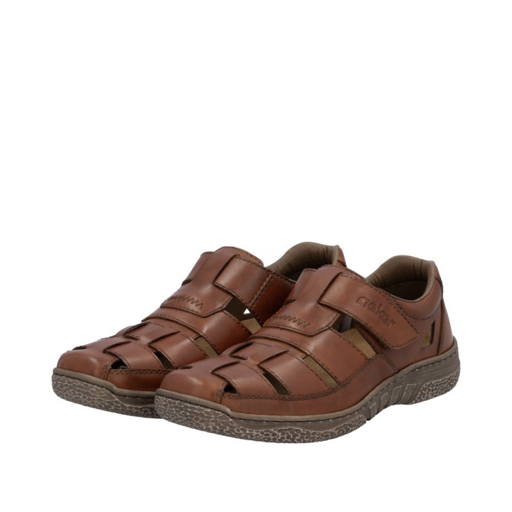 Sandale Rieker homme marron cuir 03578-24