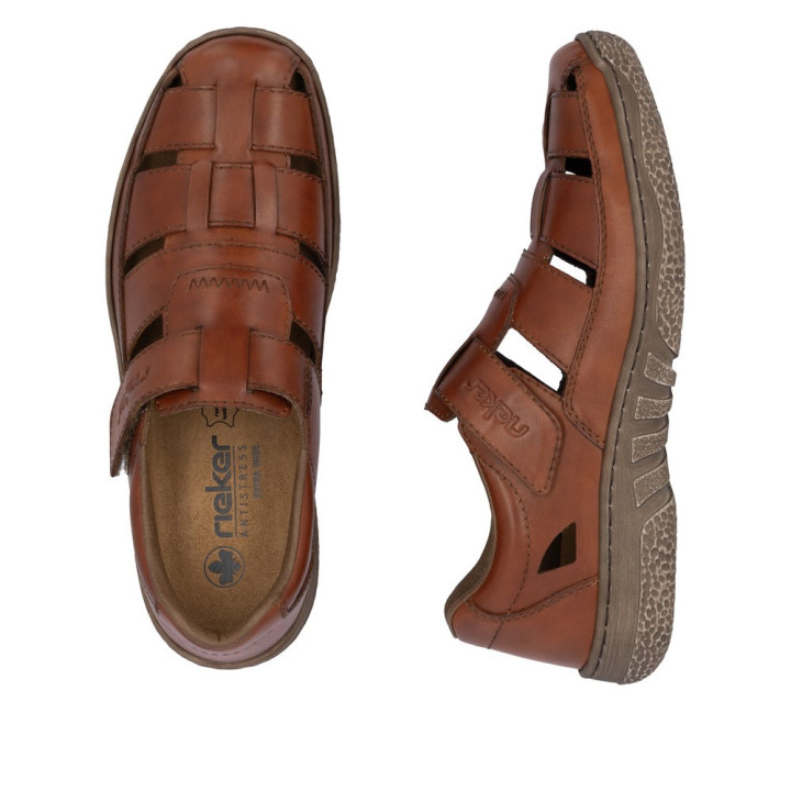 Sandale Rieker homme marron cuir 03578-24