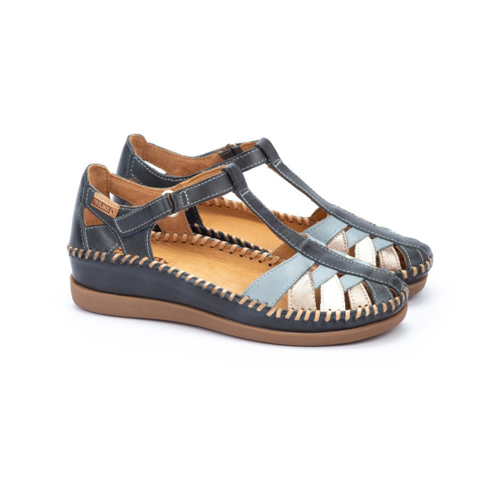 Mocassin femme Pikolinos Cadaques ocean en cuir