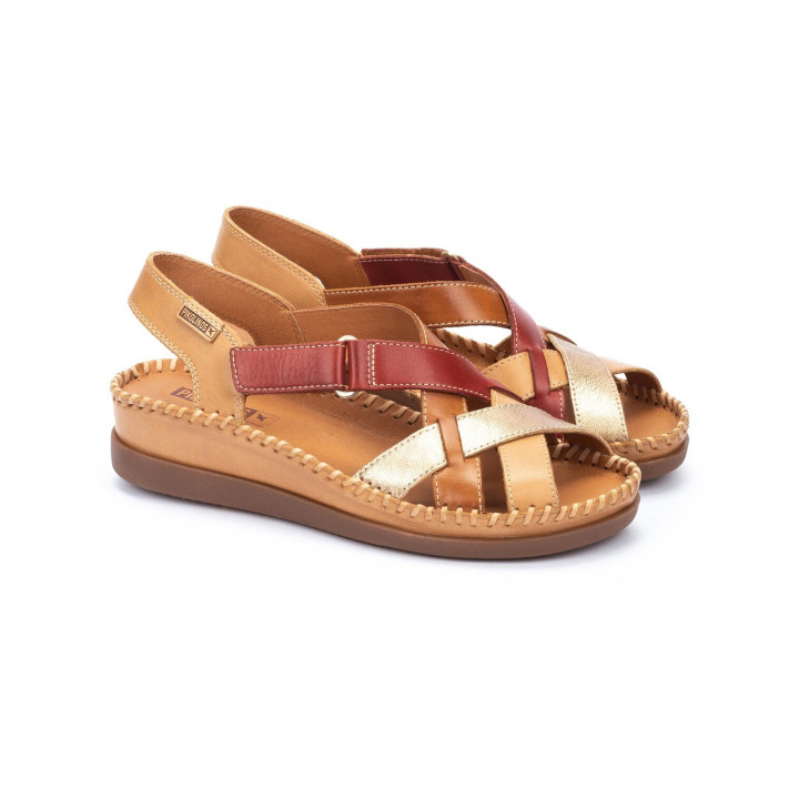 Sandale/ Mocassin Pikolinos Femme Cadaques almond en cuir