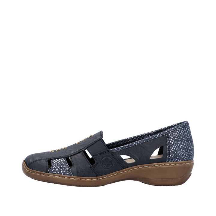 Mocassins Rieker référence 41385-15 très confortable, léger, souple, grande largeur
