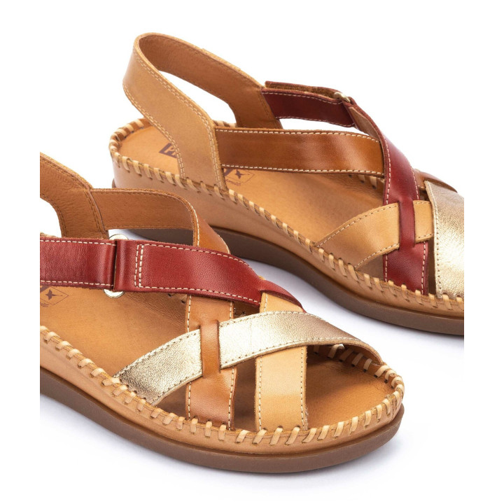 Sandale/ Mocassin Pikolinos Femme Cadaques almond en cuir