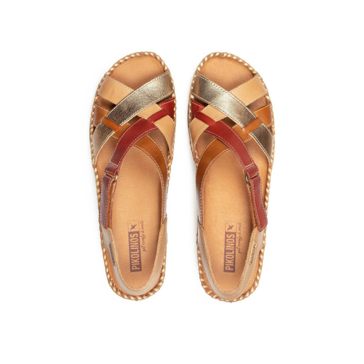 Sandale/ Mocassin Pikolinos Femme Cadaques almond en cuir