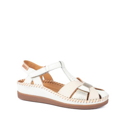 Mocassin Femme Pikolinos Cadaques nata Blanc cuir