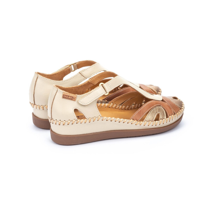 Mocassin Pikolinos Femme Cadaques marfil en cuir