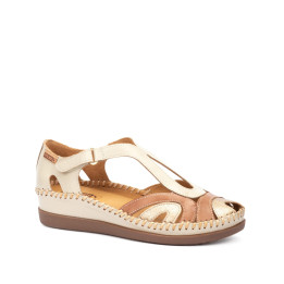 Mocassin Pikolinos Femme Cadaques marfil en cuir