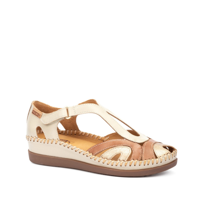 Mocassin Pikolinos Femme Cadaques marfil en cuir