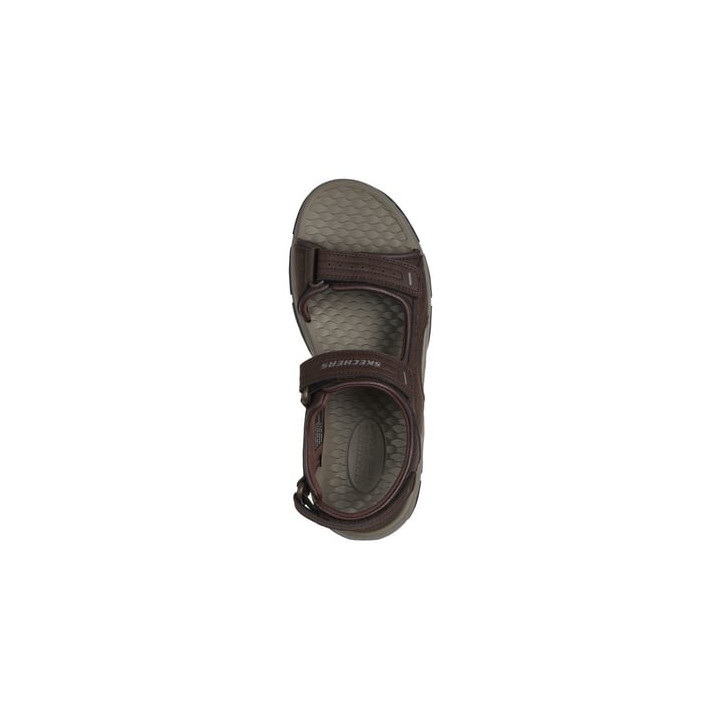 Sandale Skechers homme 204105 chocolat mémoire de forme