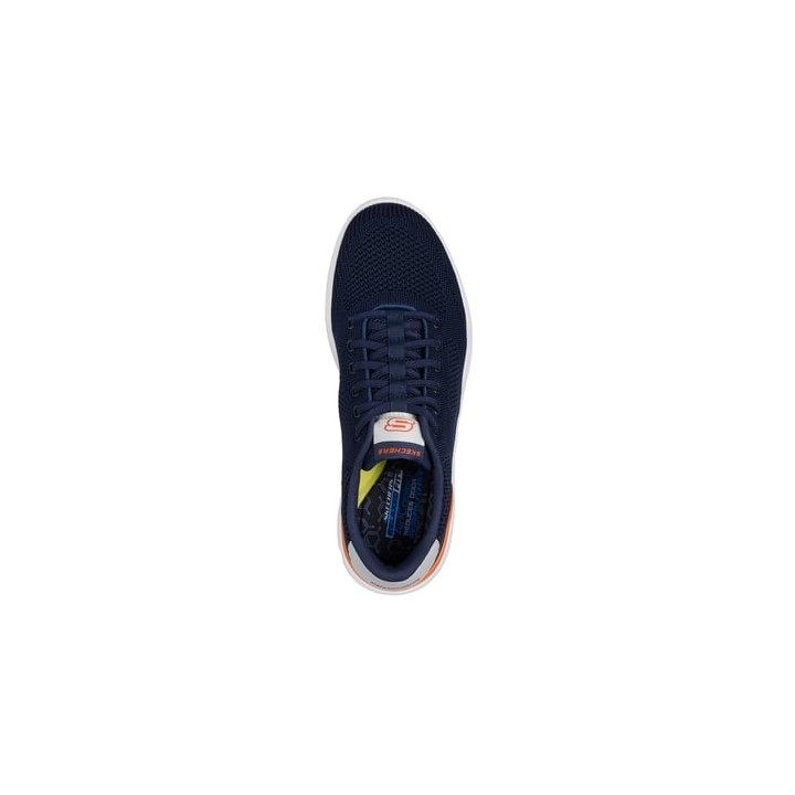 Basket Skechers homme 210793 bleu semelle mémoire de forme