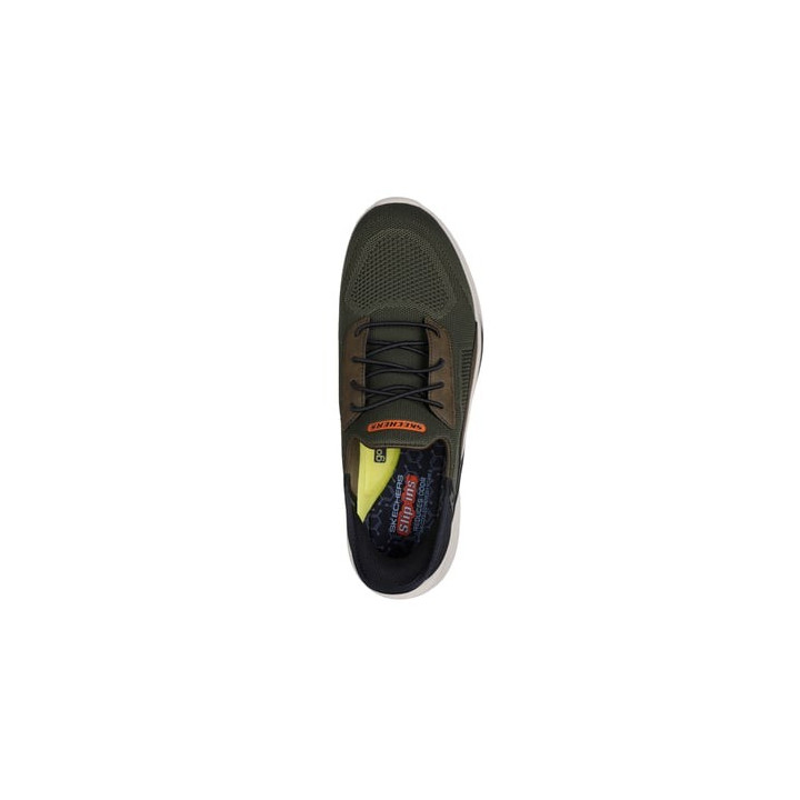 Basket Skechers homme 210891 OLV verte slip ins