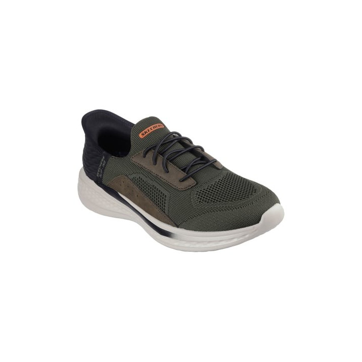 Basket Skechers homme 210891 OLV verte slip ins
